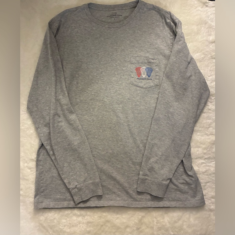 Vineyard Vines Gray Long Sleeve T-Shirts